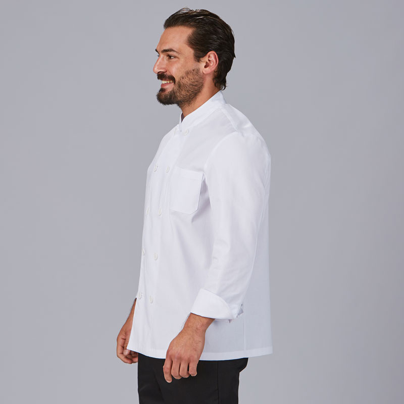 Chaqueta cocina básica blanca de manga larga - Gary's