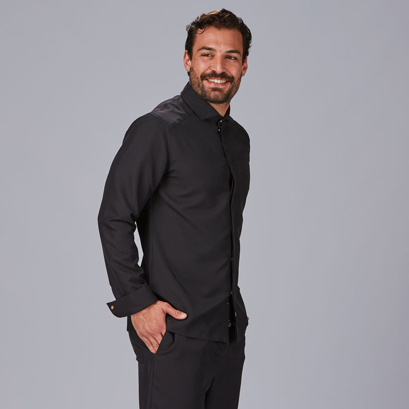 Chaqueta cocina negra para hombre Tommaso - Gary's 930035