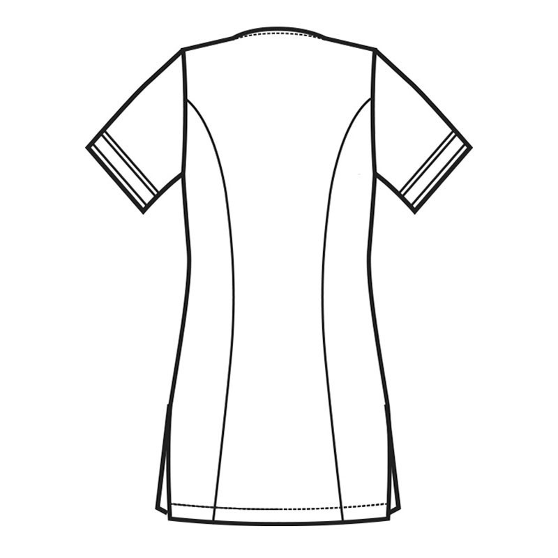 Chaqueta farmacia Brasilia blanca detalle verde manzana - Uniformes farmacia