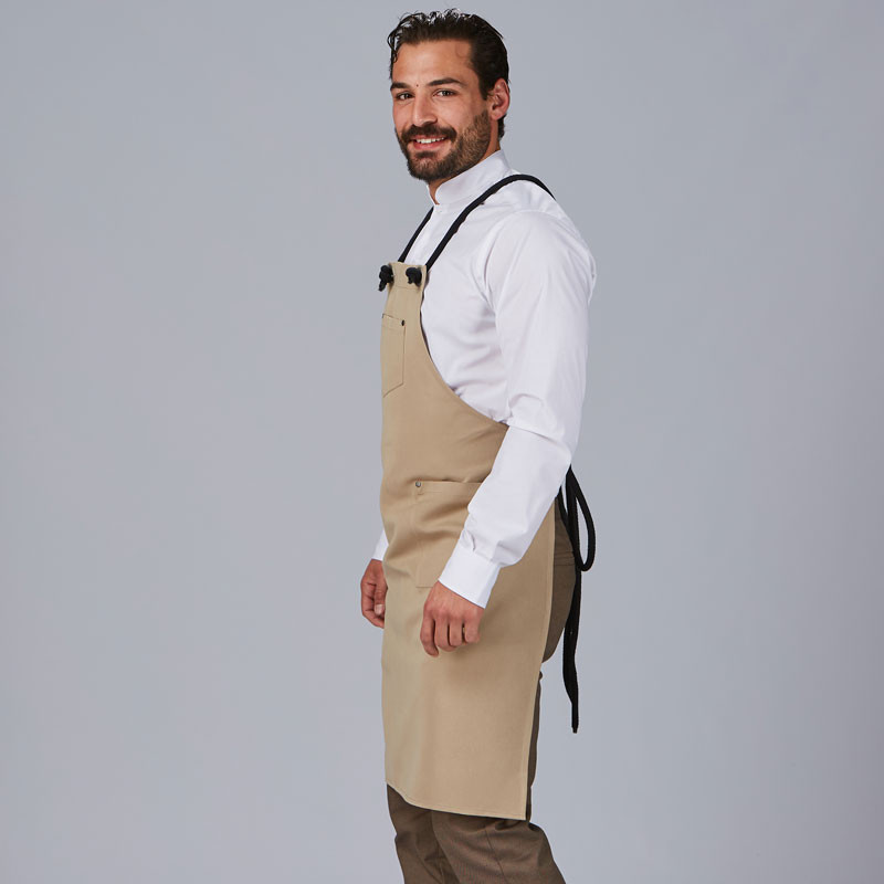 Delantal con peto y cordón trenzado - Gary's 100033