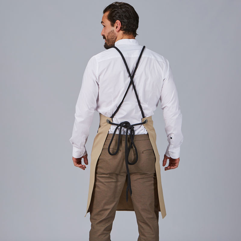 Delantal con peto y cordón trenzado - Gary's 100033