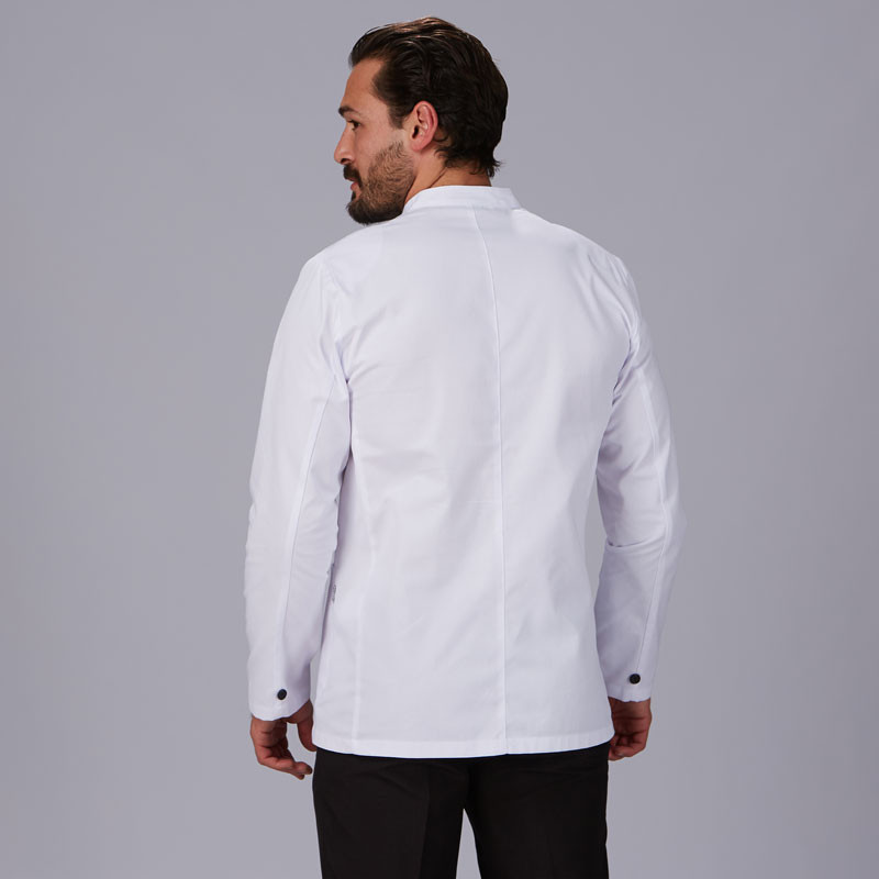 Chaqueta de camarero blanca de cuello mao - Gary's