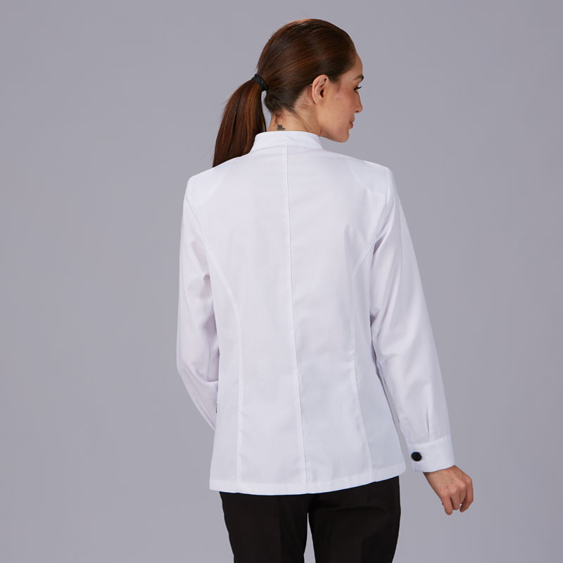 Chaqueta de camarera blanca cuello mao - Gary's
