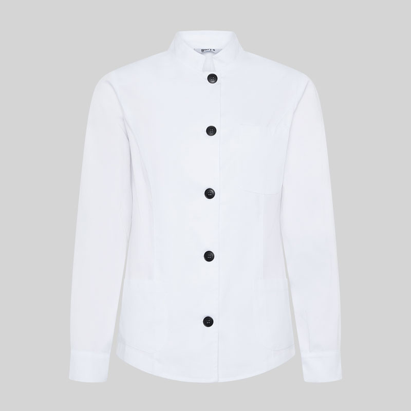 Chaqueta de camarera blanca cuello mao - Gary's