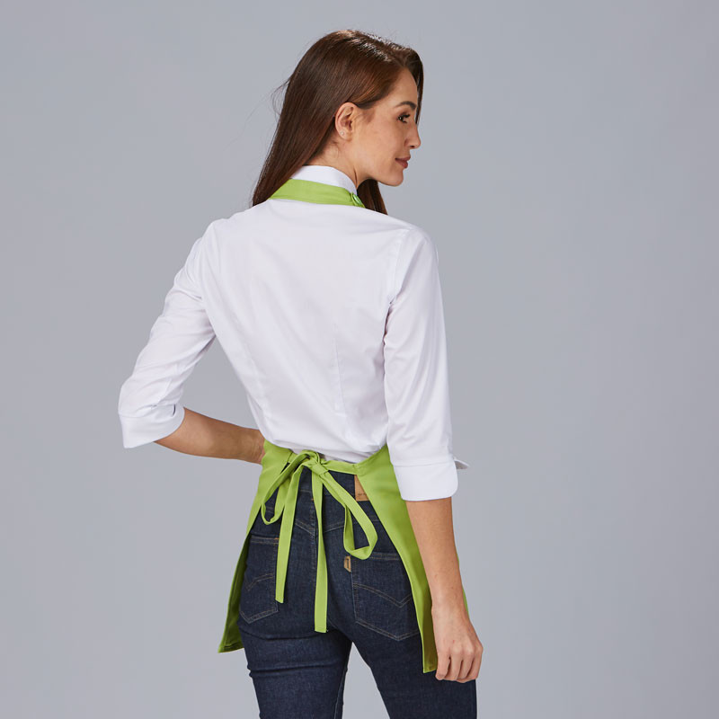 Delantal bistro escote de pico Gary's - Uniformes baratos para cafeterías y bares - Ropa de trabajo hostelería