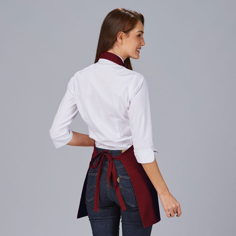 Delantal bistro escote de pico Gary's - Uniformes baratos para cafeterías y bares - Ropa de trabajo hostelería