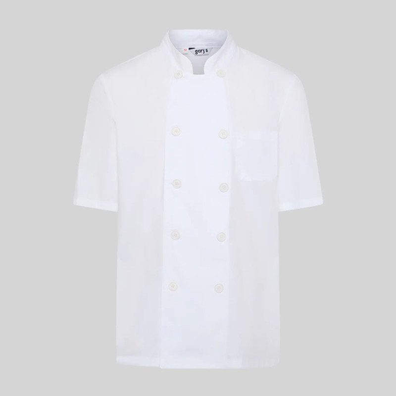 Chaquetilla de cocinero popelín fino blanco - Gary's 916000