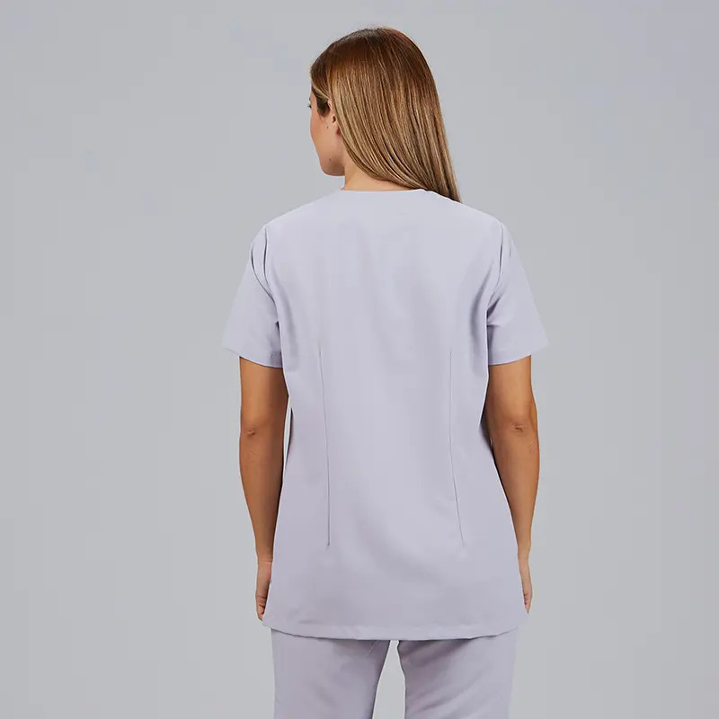 Casaca laboral de mujer Sonia gris perla - Gary's