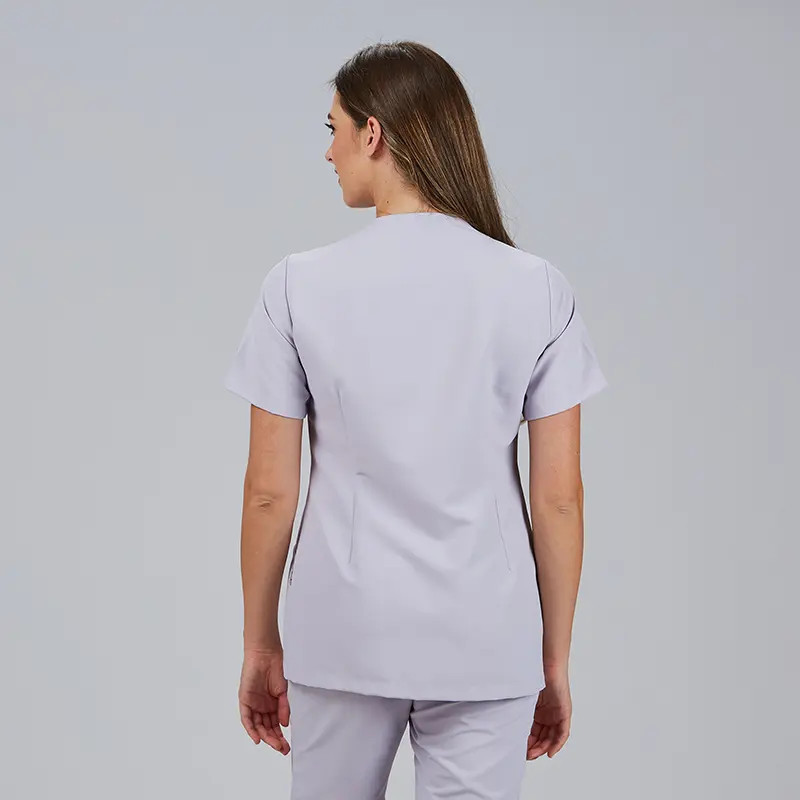 Casaca laboral de mujer gris perla Elena - Gary's