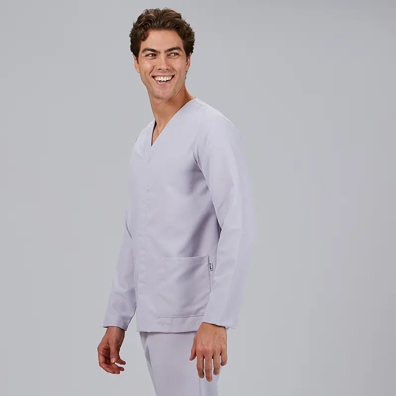 Casaca de microfibra gris perla Néstor - Gary's