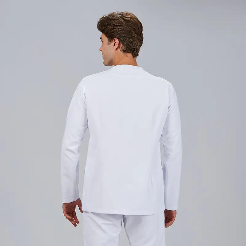 Chaqueta laboral Fabián de microfibra blanca - Gary's