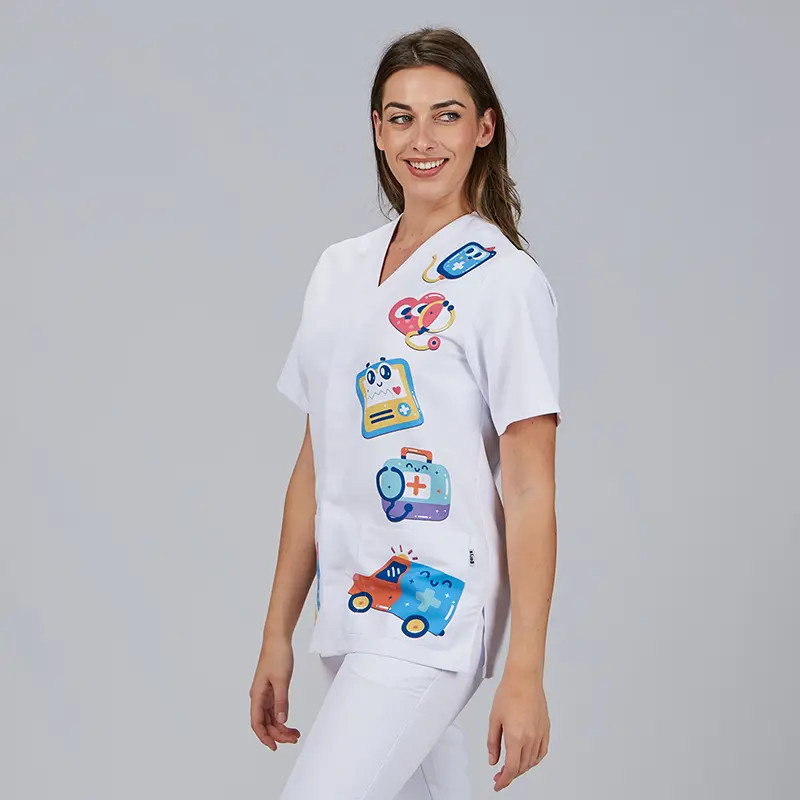 Chaqueta sanitaria con dibujos Amaia Stickers - Gary's