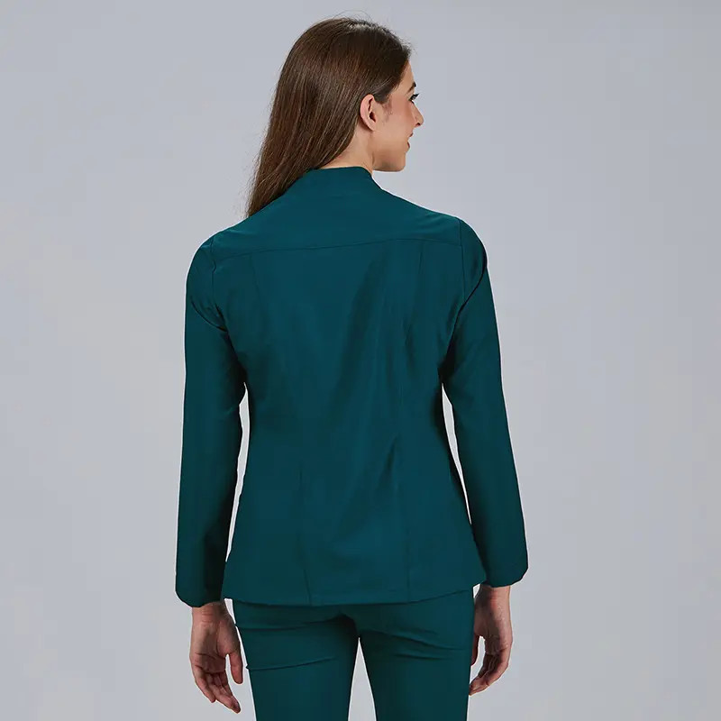 Casaca laboral mujer verde petróleo Ana - Gary's