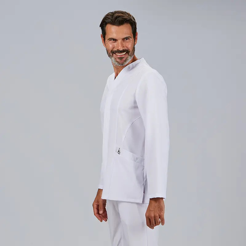 Casaca laboral sanitaria de hombre blanca Nilo - Gary's