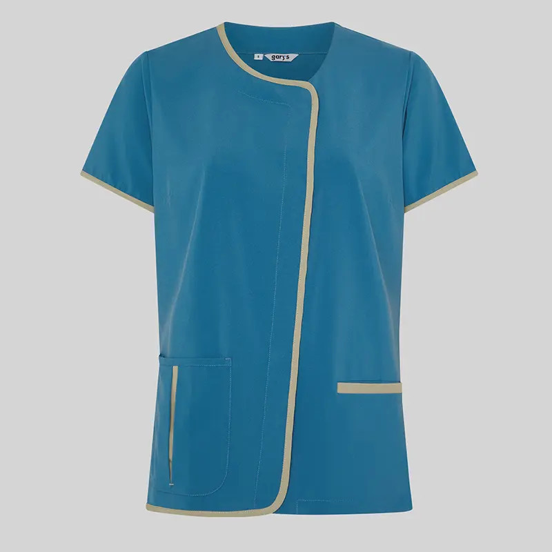 Casaca laboral mujer azul grisaceo combinada Casilda - Gary's