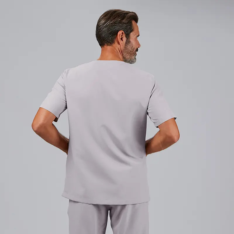 Camisola pijama gris perla de microfibra Nerea - Gary's