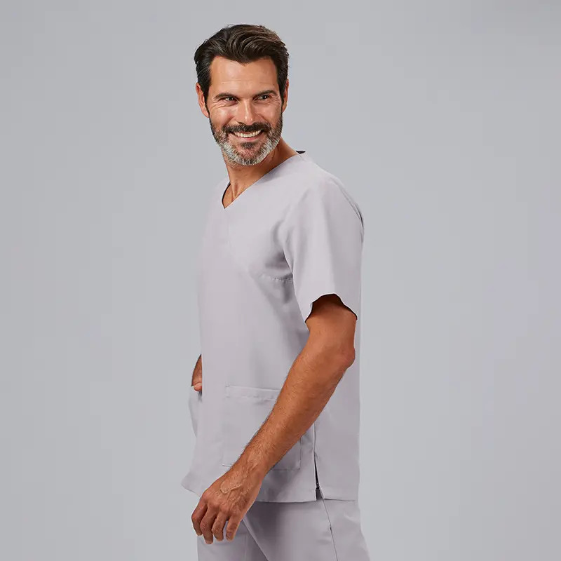 Camisola pijama gris perla de microfibra Nerea - Gary's