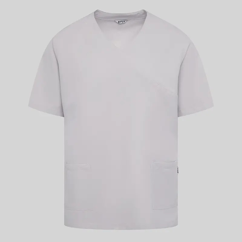 Camisola pijama gris perla de microfibra Nerea - Gary's