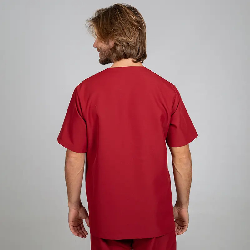 Camisola pijama de microfibra Nerea burdeos - Gary's