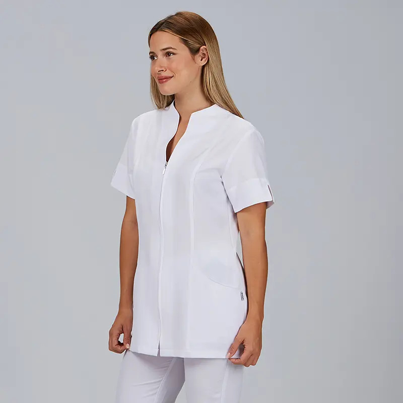 Casaca laboral blanca de microfibra 360 Yanira - Gary's 662200