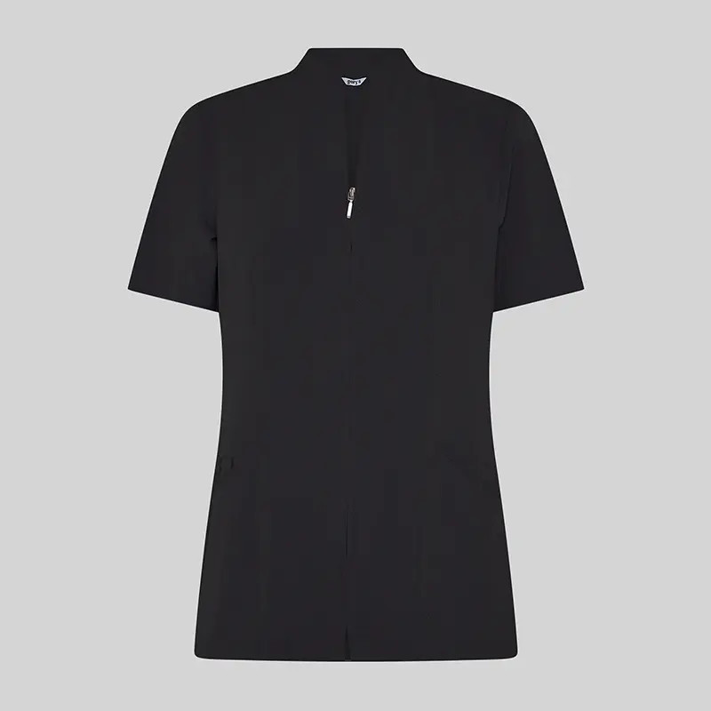 Casaca laboral abierta Yanira de microfibra 360 negra - Gary's 662200