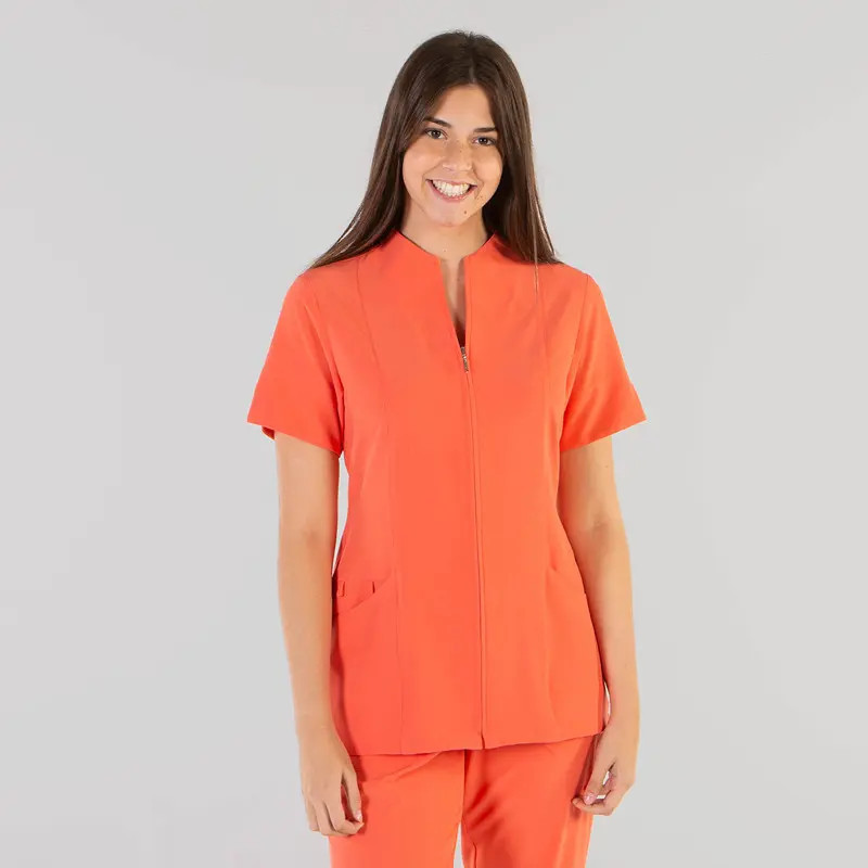 Casaca laboral abierta Yanira Coral microfibra 360 - Gary's 662200