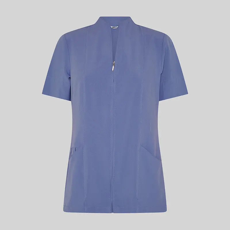 Casaca laboral celeste de microfibra 360 Yanira - Gary's 662200