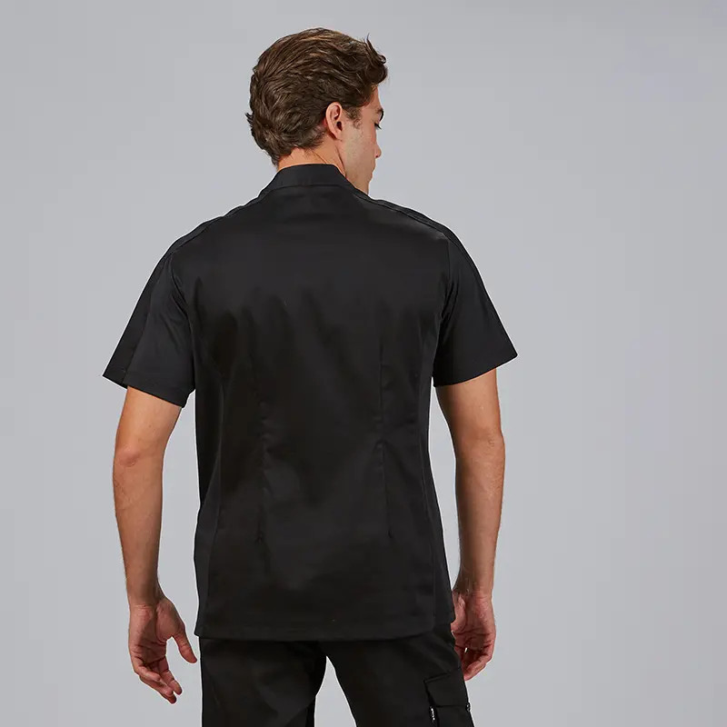 Chaqueta hombre corchetes ocultos negra Jesua - Gary's