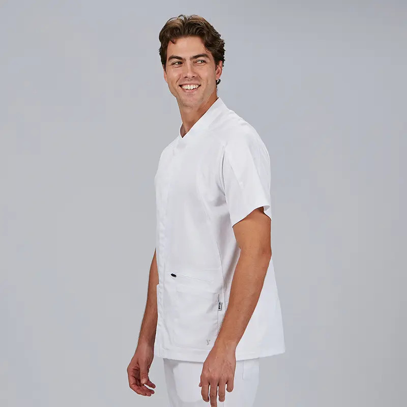 Chaqueta hombre corchetes ocultos blanca Jesua - Gary's 600108