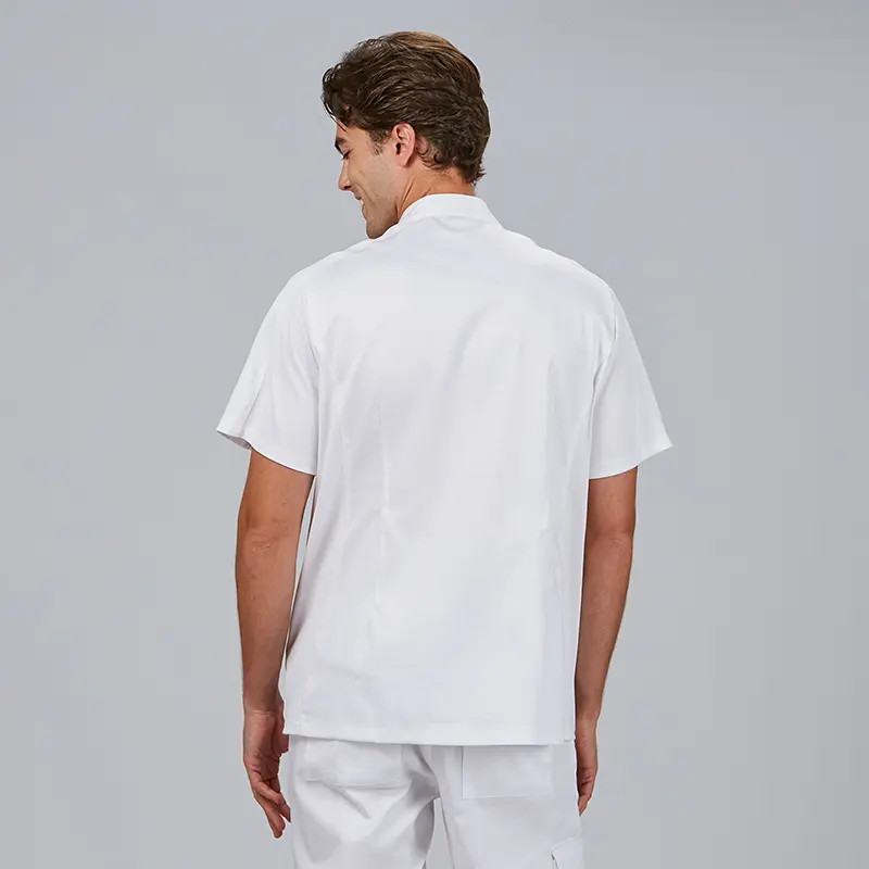 Chaqueta hombre corchetes ocultos blanca Jesua - Gary's 600108