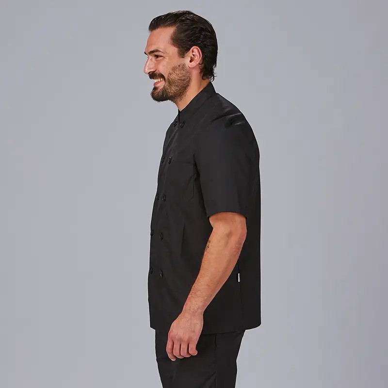 Chaqueta cocina unisex popelín fino negro - Gary's 917A01