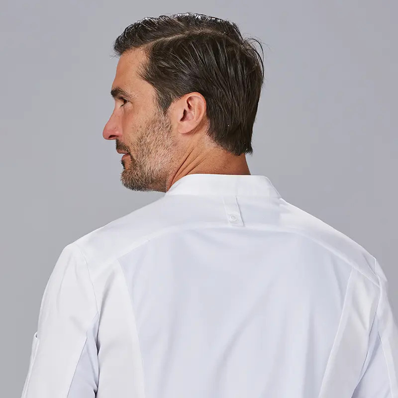 Chaqueta cocinero blanca Satén Vico - Gary's 930046