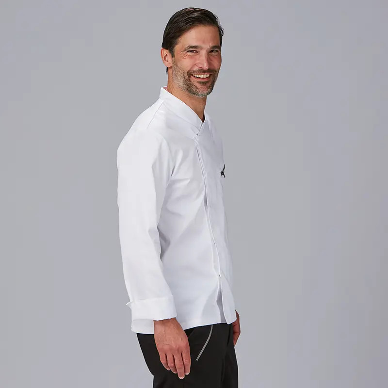 Chaqueta cocinero blanca Satén Vico - Gary's 930046