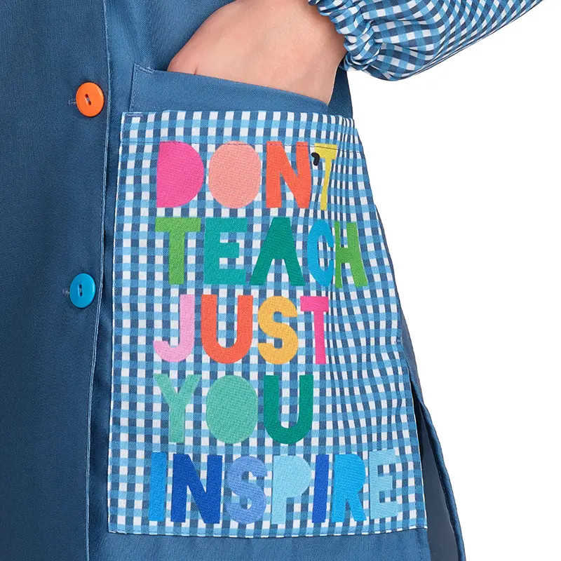 Bata de maestra Smile azul plomo - Lacla 52605700