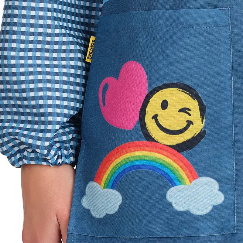 Bata de maestra Smile azul plomo - Lacla 52605700