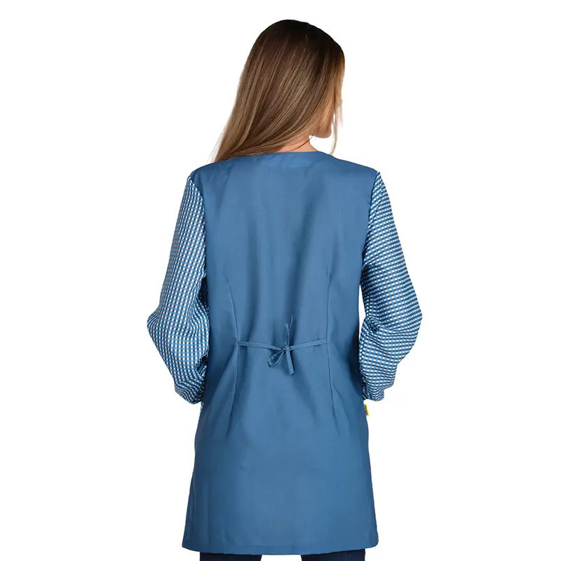 Bata de maestra Smile azul plomo - Lacla 52605700