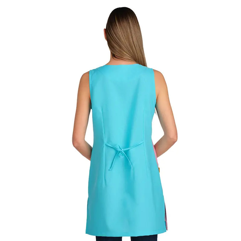 Bata maestra sin mangas Corazones - Lacla 52605696