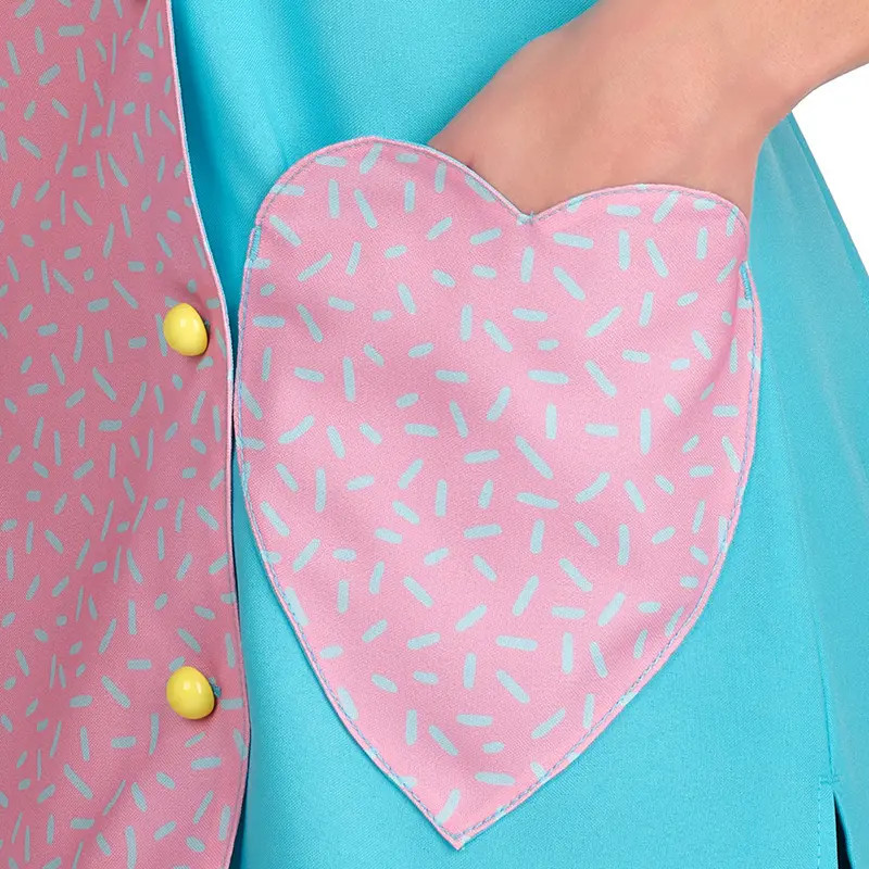 Bata maestra sin mangas Corazones - Lacla 52605696