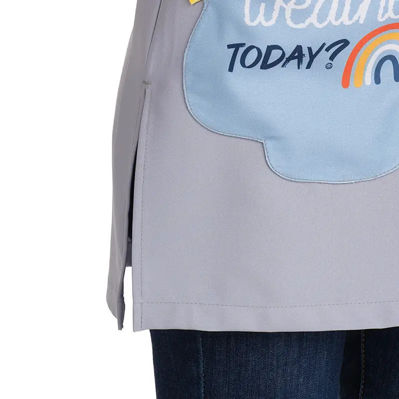 Bata maestra sin mangas Nubes - Lacla 52605705