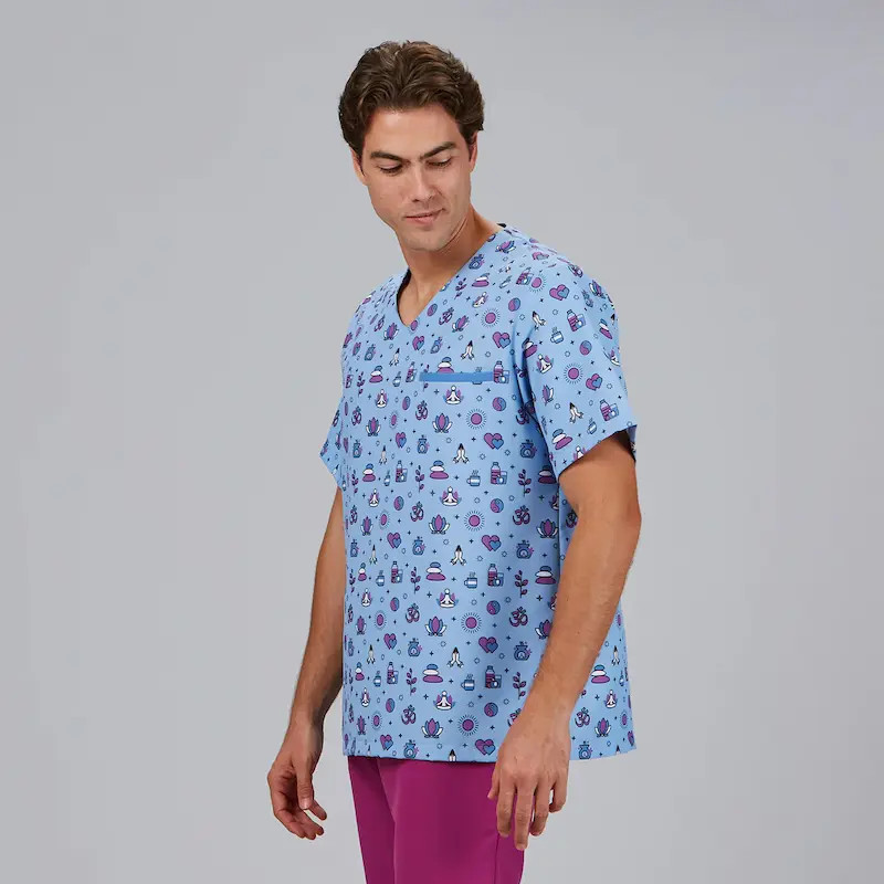 Camisola pijama Divine celeste unisex Mika - Gary's