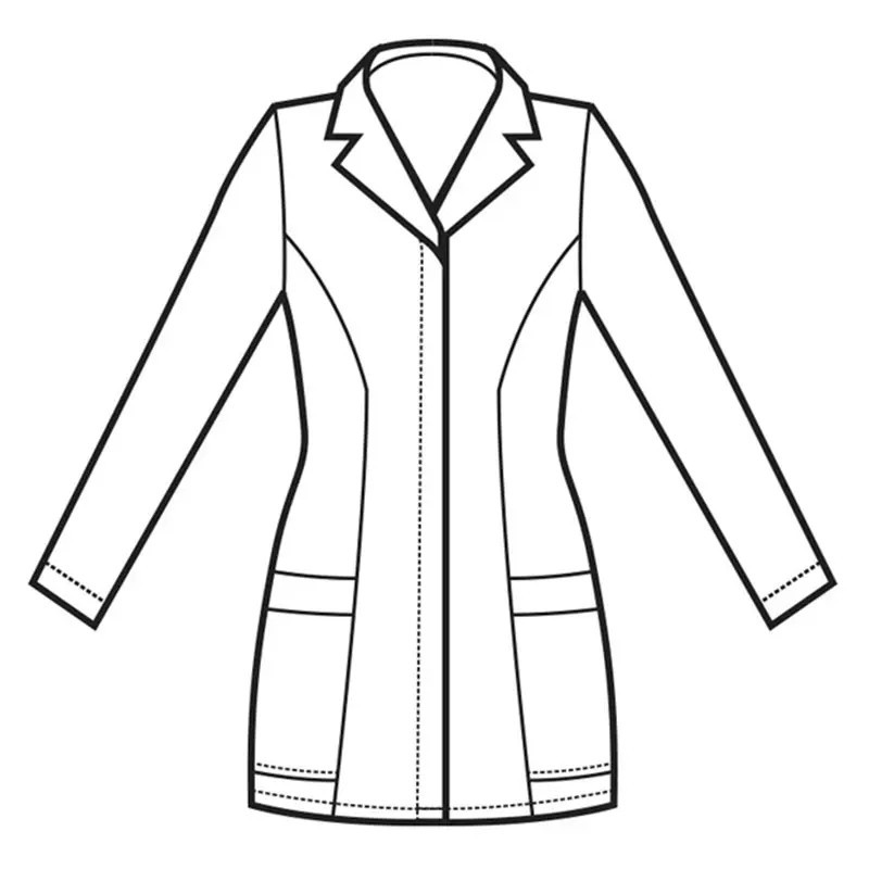 Casaca médica de mujer con corchetes Coimbra de Isacco