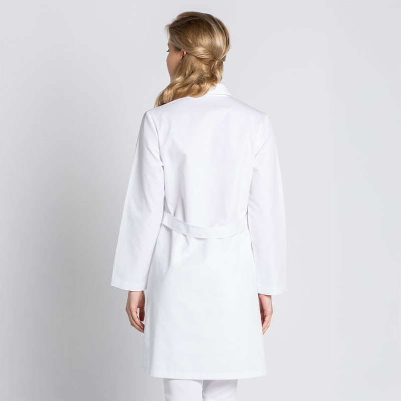 Bata médica laboratorio mujer blanca con botones Dyneke - 8800900