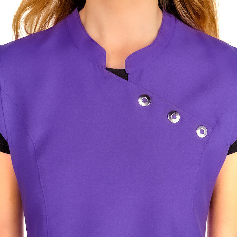 Estola laboral peluquería y estética morada Lacla.