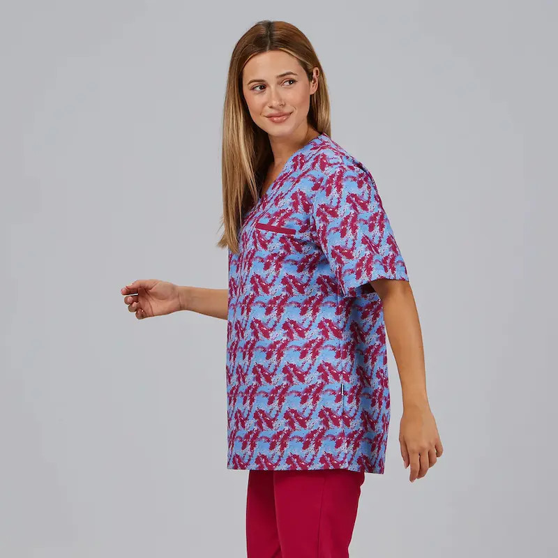 Camisola pijama Digital Frambuesa unisex Mika - Gary's