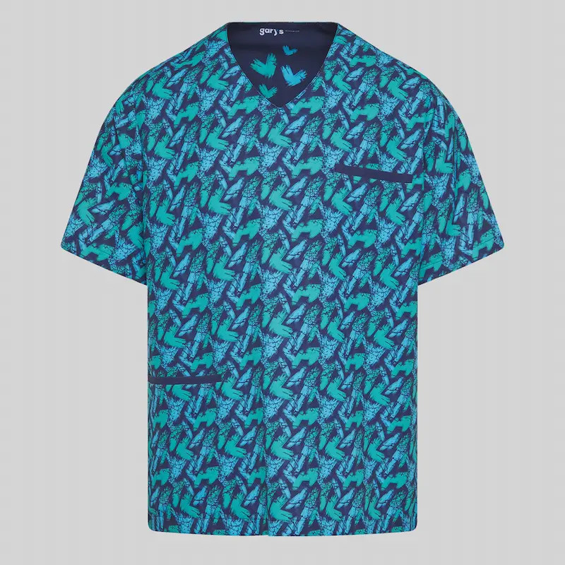 Camisola pijama Digital marino unisex Mika - Gary's