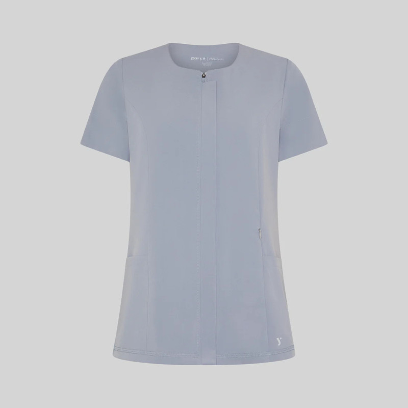 Chaqueta laboral mujer escote caja gris perla Jana - Gary's