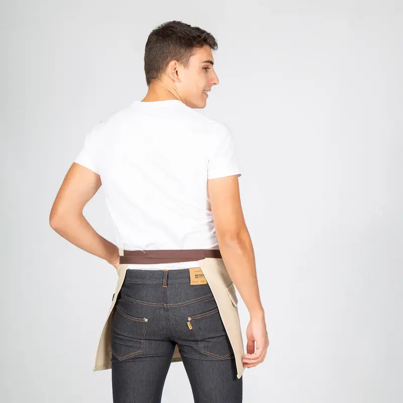 Delantal cintura chenilla beige - Gary's