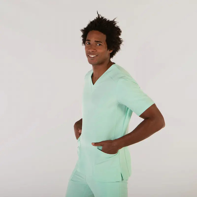 Camisola pico verde agua microfibra 360 Tadeo - Gary's