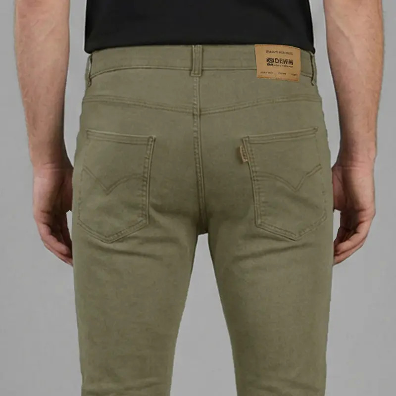 Pantalón vaquero elástico verde alga de hombre Casdy - Gary's 780200