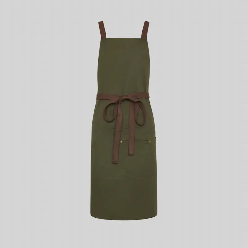 Delantal con peto tirantes a contraste - Gary's 100032